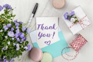 The power of infinite love & gratitude in action with a handwritten thank you note