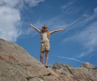 Inner rebel - young girl climbing