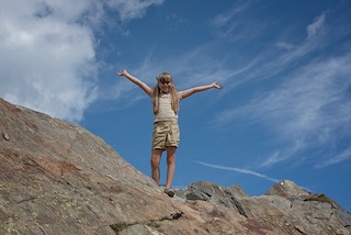Inner rebel - young girl climbing